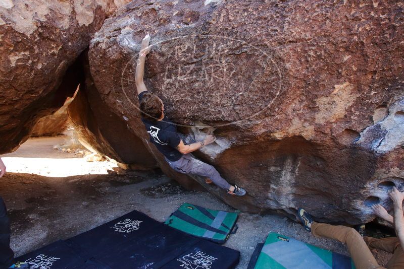 Bouldering in Hueco Tanks on 02/16/2020 with Blue Lizard Climbing and Yoga

Filename: SRM_20200216_1049230.jpg
Aperture: f/5.0
Shutter Speed: 1/250
Body: Canon EOS-1D Mark II
Lens: Canon EF 16-35mm f/2.8 L