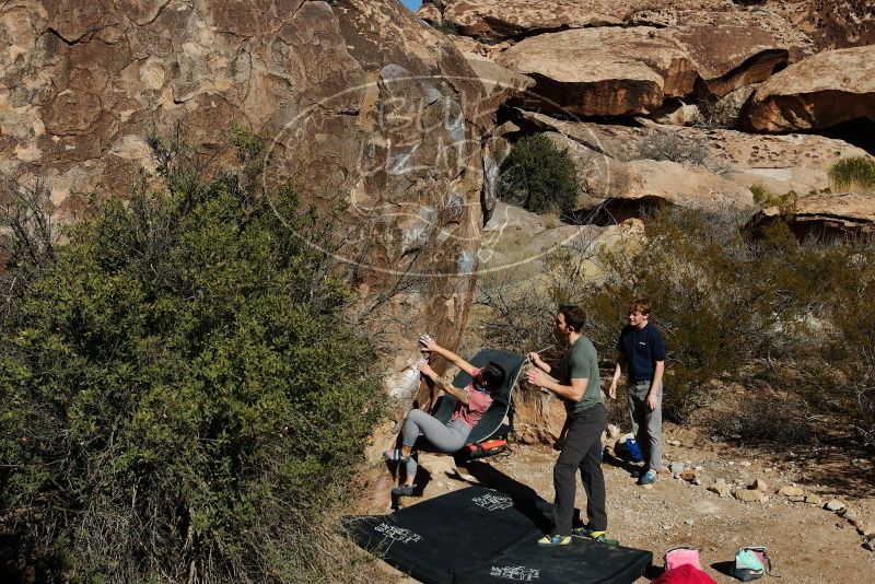Bouldering in Hueco Tanks on 02/16/2020 with Blue Lizard Climbing and Yoga

Filename: SRM_20200216_1100290.jpg
Aperture: f/8.0
Shutter Speed: 1/500
Body: Canon EOS-1D Mark II
Lens: Canon EF 16-35mm f/2.8 L