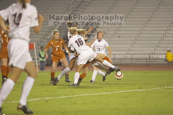 Kelsey Carpenter, #13.  The lady longhorns beat Texas A&M 1-0 in soccer Friday night.

Filename: SRM_20061027_1909469.jpg
Aperture: f/2.8
Shutter Speed: 1/500
Body: Canon EOS 20D
Lens: Canon EF 80-200mm f/2.8 L