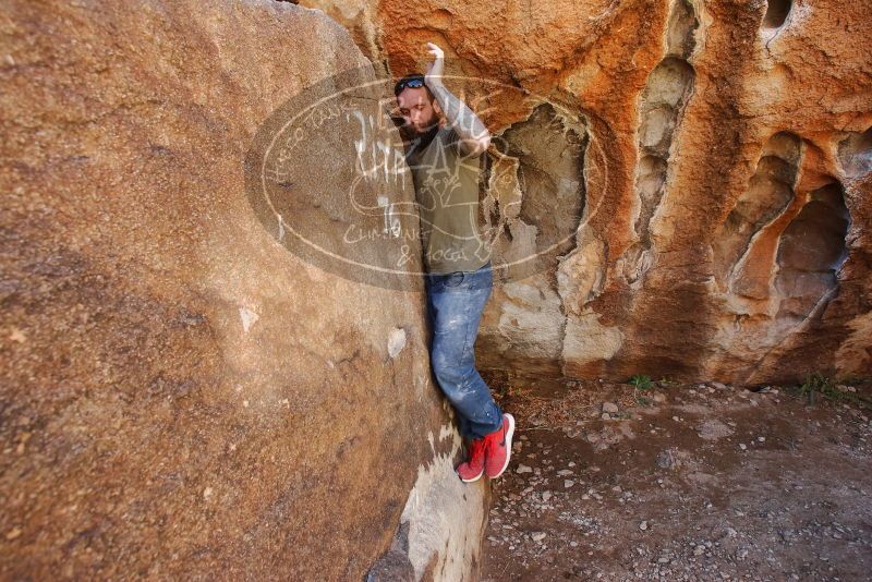 Bouldering in Hueco Tanks on 02/16/2020 with Blue Lizard Climbing and Yoga

Filename: SRM_20200216_1233090.jpg
Aperture: f/5.0
Shutter Speed: 1/250
Body: Canon EOS-1D Mark II
Lens: Canon EF 16-35mm f/2.8 L