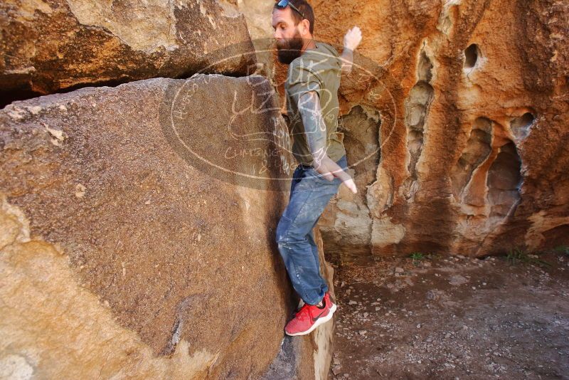 Bouldering in Hueco Tanks on 02/16/2020 with Blue Lizard Climbing and Yoga

Filename: SRM_20200216_1233131.jpg
Aperture: f/5.0
Shutter Speed: 1/250
Body: Canon EOS-1D Mark II
Lens: Canon EF 16-35mm f/2.8 L