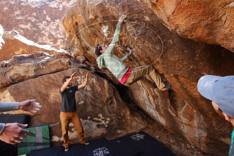 Bouldering in Hueco Tanks on 02/16/2020 with Blue Lizard Climbing and Yoga

Filename: SRM_20200216_1318380.jpg
Aperture: f/5.6
Shutter Speed: 1/250
Body: Canon EOS-1D Mark II
Lens: Canon EF 16-35mm f/2.8 L