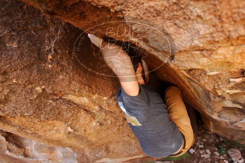 Bouldering in Hueco Tanks on 02/16/2020 with Blue Lizard Climbing and Yoga

Filename: SRM_20200216_1322070.jpg
Aperture: f/3.2
Shutter Speed: 1/250
Body: Canon EOS-1D Mark II
Lens: Canon EF 16-35mm f/2.8 L