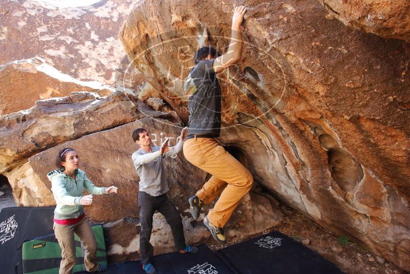 Bouldering in Hueco Tanks on 02/16/2020 with Blue Lizard Climbing and Yoga

Filename: SRM_20200216_1327330.jpg
Aperture: f/4.5
Shutter Speed: 1/250
Body: Canon EOS-1D Mark II
Lens: Canon EF 16-35mm f/2.8 L