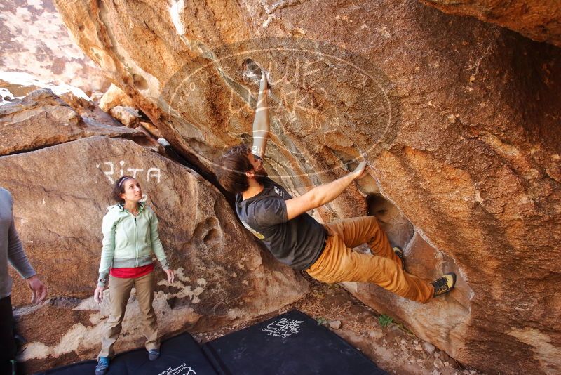 Bouldering in Hueco Tanks on 02/16/2020 with Blue Lizard Climbing and Yoga

Filename: SRM_20200216_1331190.jpg
Aperture: f/4.0
Shutter Speed: 1/250
Body: Canon EOS-1D Mark II
Lens: Canon EF 16-35mm f/2.8 L