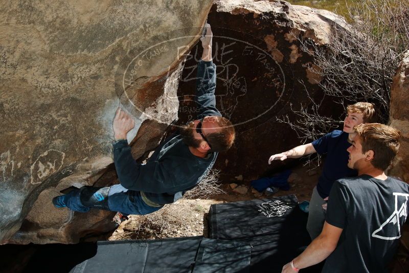 Bouldering in Hueco Tanks on 02/16/2020 with Blue Lizard Climbing and Yoga

Filename: SRM_20200216_1358000.jpg
Aperture: f/8.0
Shutter Speed: 1/250
Body: Canon EOS-1D Mark II
Lens: Canon EF 16-35mm f/2.8 L