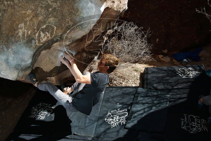Bouldering in Hueco Tanks on 02/16/2020 with Blue Lizard Climbing and Yoga

Filename: SRM_20200216_1358230.jpg
Aperture: f/8.0
Shutter Speed: 1/250
Body: Canon EOS-1D Mark II
Lens: Canon EF 16-35mm f/2.8 L