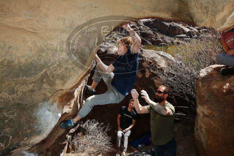 Bouldering in Hueco Tanks on 02/16/2020 with Blue Lizard Climbing and Yoga

Filename: SRM_20200216_1401200.jpg
Aperture: f/8.0
Shutter Speed: 1/250
Body: Canon EOS-1D Mark II
Lens: Canon EF 16-35mm f/2.8 L