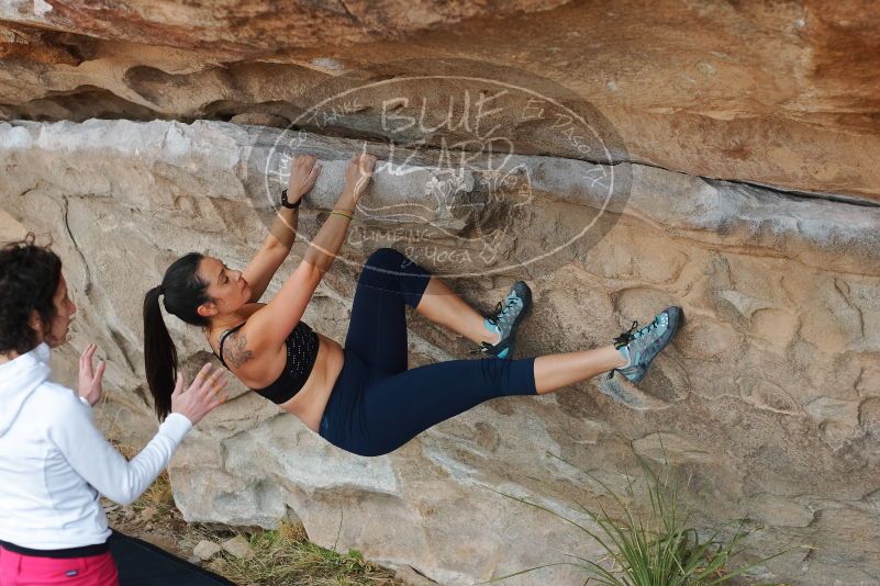 Bouldering in Hueco Tanks on 02/17/2020 with Blue Lizard Climbing and Yoga

Filename: SRM_20200217_1202360.jpg
Aperture: f/3.5
Shutter Speed: 1/320
Body: Canon EOS-1D Mark II
Lens: Canon EF 50mm f/1.8 II