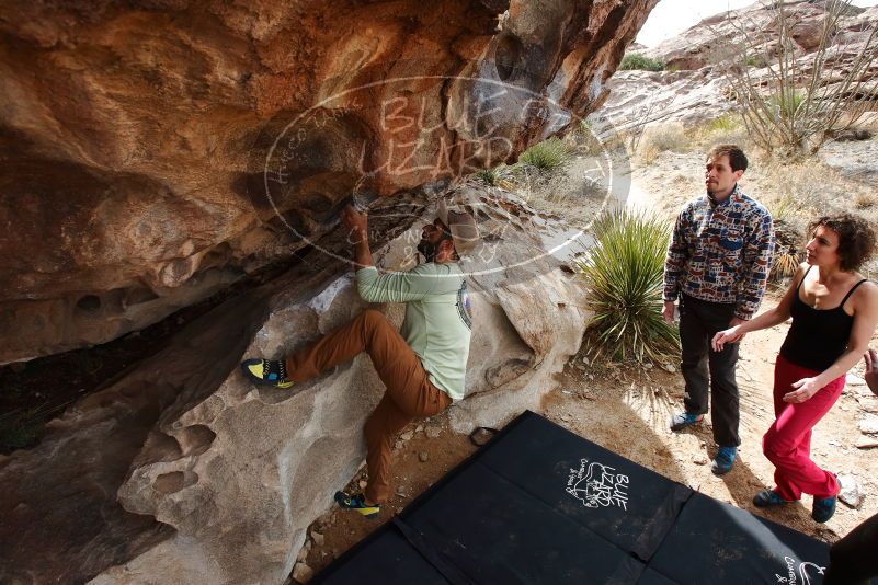 Bouldering in Hueco Tanks on 02/17/2020 with Blue Lizard Climbing and Yoga

Filename: SRM_20200217_1220510.jpg
Aperture: f/6.3
Shutter Speed: 1/250
Body: Canon EOS-1D Mark II
Lens: Canon EF 16-35mm f/2.8 L