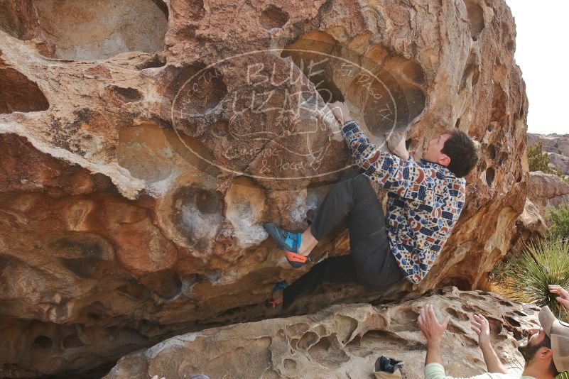 Bouldering in Hueco Tanks on 02/17/2020 with Blue Lizard Climbing and Yoga

Filename: SRM_20200217_1225390.jpg
Aperture: f/7.1
Shutter Speed: 1/250
Body: Canon EOS-1D Mark II
Lens: Canon EF 16-35mm f/2.8 L