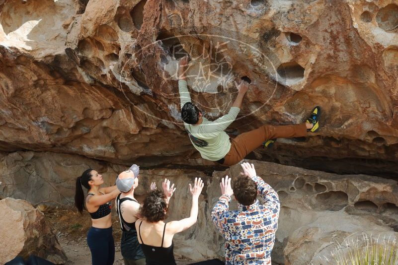 Bouldering in Hueco Tanks on 02/17/2020 with Blue Lizard Climbing and Yoga

Filename: SRM_20200217_1231460.jpg
Aperture: f/4.5
Shutter Speed: 1/400
Body: Canon EOS-1D Mark II
Lens: Canon EF 50mm f/1.8 II