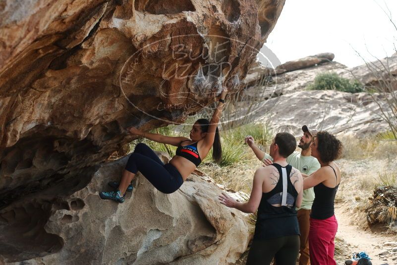 Bouldering in Hueco Tanks on 02/17/2020 with Blue Lizard Climbing and Yoga

Filename: SRM_20200217_1235550.jpg
Aperture: f/4.0
Shutter Speed: 1/400
Body: Canon EOS-1D Mark II
Lens: Canon EF 50mm f/1.8 II