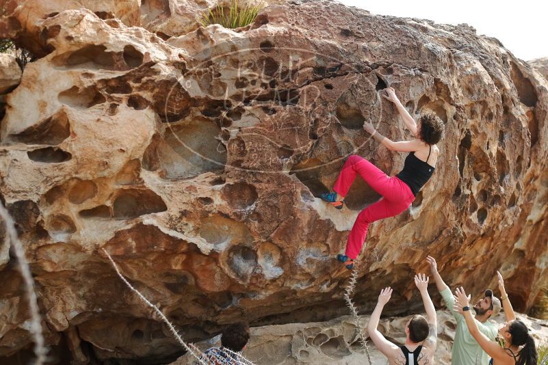 Bouldering in Hueco Tanks on 02/17/2020 with Blue Lizard Climbing and Yoga

Filename: SRM_20200217_1243010.jpg
Aperture: f/4.0
Shutter Speed: 1/400
Body: Canon EOS-1D Mark II
Lens: Canon EF 50mm f/1.8 II