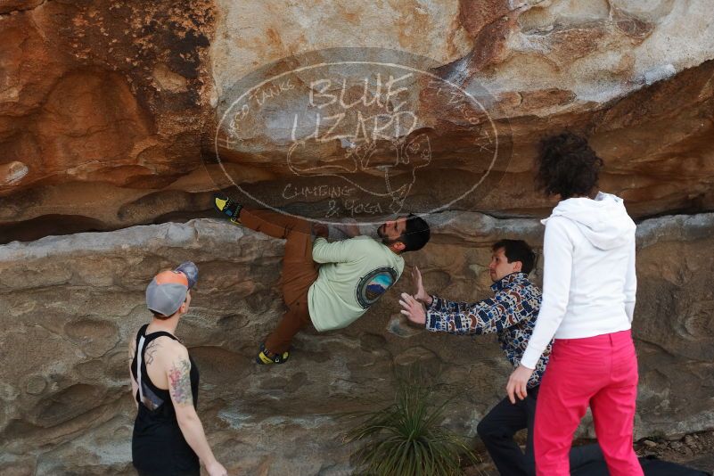 Bouldering in Hueco Tanks on 02/17/2020 with Blue Lizard Climbing and Yoga

Filename: SRM_20200217_1309310.jpg
Aperture: f/4.0
Shutter Speed: 1/400
Body: Canon EOS-1D Mark II
Lens: Canon EF 50mm f/1.8 II