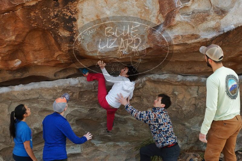 Bouldering in Hueco Tanks on 02/17/2020 with Blue Lizard Climbing and Yoga

Filename: SRM_20200217_1316570.jpg
Aperture: f/4.0
Shutter Speed: 1/400
Body: Canon EOS-1D Mark II
Lens: Canon EF 50mm f/1.8 II