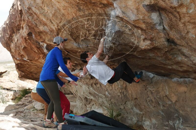 Bouldering in Hueco Tanks on 02/17/2020 with Blue Lizard Climbing and Yoga

Filename: SRM_20200217_1330330.jpg
Aperture: f/3.5
Shutter Speed: 1/500
Body: Canon EOS-1D Mark II
Lens: Canon EF 50mm f/1.8 II