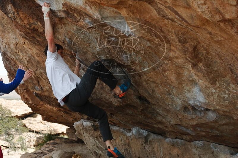 Bouldering in Hueco Tanks on 02/17/2020 with Blue Lizard Climbing and Yoga

Filename: SRM_20200217_1331092.jpg
Aperture: f/4.5
Shutter Speed: 1/400
Body: Canon EOS-1D Mark II
Lens: Canon EF 50mm f/1.8 II
