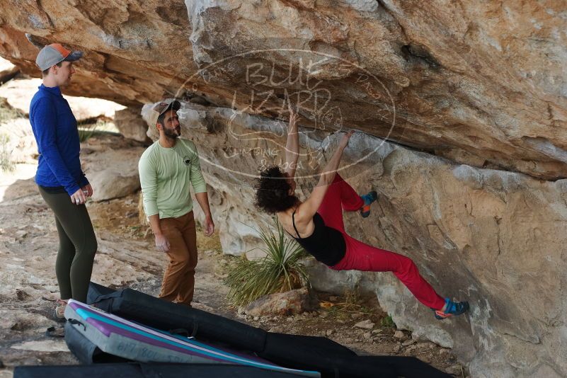 Bouldering in Hueco Tanks on 02/17/2020 with Blue Lizard Climbing and Yoga

Filename: SRM_20200217_1333500.jpg
Aperture: f/3.2
Shutter Speed: 1/400
Body: Canon EOS-1D Mark II
Lens: Canon EF 50mm f/1.8 II