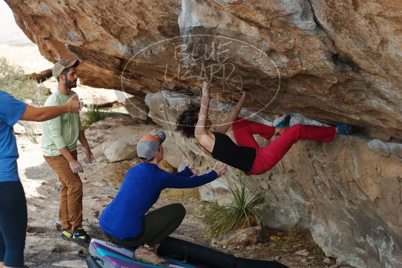 Bouldering in Hueco Tanks on 02/17/2020 with Blue Lizard Climbing and Yoga

Filename: SRM_20200217_1334000.jpg
Aperture: f/3.5
Shutter Speed: 1/400
Body: Canon EOS-1D Mark II
Lens: Canon EF 50mm f/1.8 II