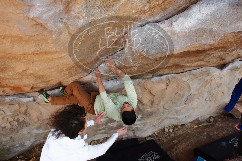 Bouldering in Hueco Tanks on 02/17/2020 with Blue Lizard Climbing and Yoga

Filename: SRM_20200217_1354190.jpg
Aperture: f/5.0
Shutter Speed: 1/250
Body: Canon EOS-1D Mark II
Lens: Canon EF 16-35mm f/2.8 L