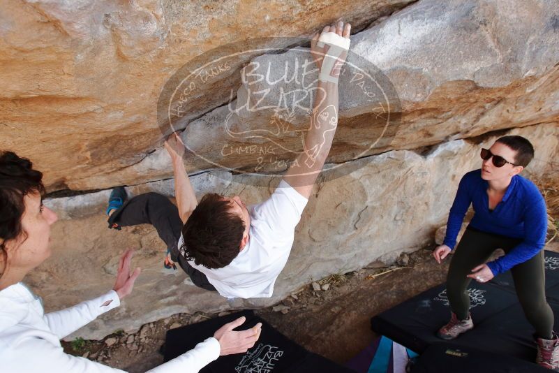 Bouldering in Hueco Tanks on 02/17/2020 with Blue Lizard Climbing and Yoga

Filename: SRM_20200217_1356440.jpg
Aperture: f/5.6
Shutter Speed: 1/250
Body: Canon EOS-1D Mark II
Lens: Canon EF 16-35mm f/2.8 L