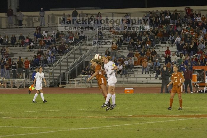 The lady longhorns beat Texas A&M 1-0 in soccer Friday night.

Filename: SRM_20061027_2045146.jpg
Aperture: f/4.0
Shutter Speed: 1/800
Body: Canon EOS 20D
Lens: Canon EF 80-200mm f/2.8 L