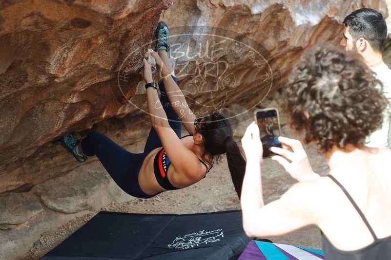 Bouldering in Hueco Tanks on 02/17/2020 with Blue Lizard Climbing and Yoga

Filename: SRM_20200217_1526210.jpg
Aperture: f/4.0
Shutter Speed: 1/400
Body: Canon EOS-1D Mark II
Lens: Canon EF 50mm f/1.8 II