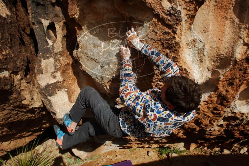 Bouldering in Hueco Tanks on 02/17/2020 with Blue Lizard Climbing and Yoga

Filename: SRM_20200217_1610120.jpg
Aperture: f/9.0
Shutter Speed: 1/500
Body: Canon EOS-1D Mark II
Lens: Canon EF 16-35mm f/2.8 L