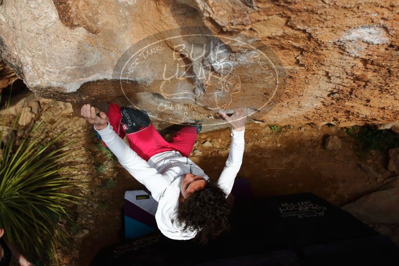 Bouldering in Hueco Tanks on 02/17/2020 with Blue Lizard Climbing and Yoga

Filename: SRM_20200217_1627370.jpg
Aperture: f/5.0
Shutter Speed: 1/500
Body: Canon EOS-1D Mark II
Lens: Canon EF 16-35mm f/2.8 L