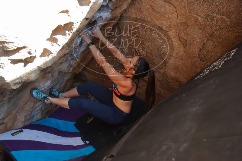 Bouldering in Hueco Tanks on 02/17/2020 with Blue Lizard Climbing and Yoga

Filename: SRM_20200217_1637370.jpg
Aperture: f/2.8
Shutter Speed: 1/250
Body: Canon EOS-1D Mark II
Lens: Canon EF 16-35mm f/2.8 L