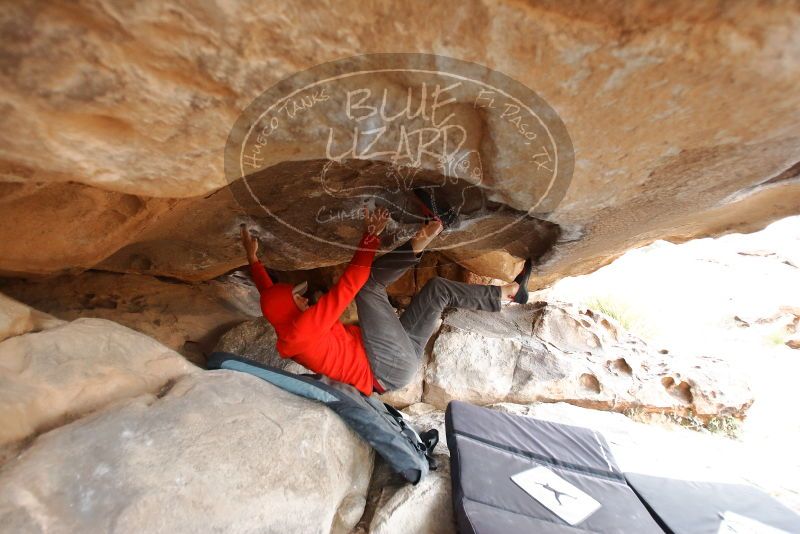 Bouldering in Hueco Tanks on 02/21/2020 with Blue Lizard Climbing and Yoga

Filename: SRM_20200221_1108230.jpg
Aperture: f/2.8
Shutter Speed: 1/250
Body: Canon EOS-1D Mark II
Lens: Canon EF 16-35mm f/2.8 L