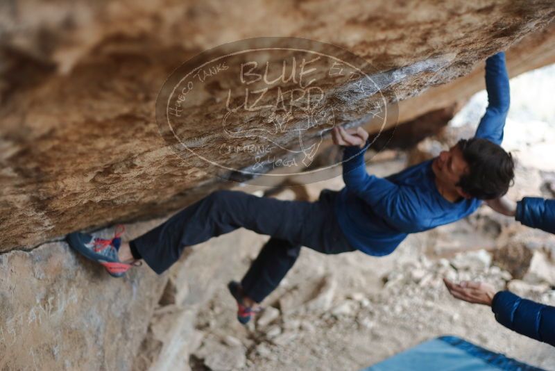 Bouldering in Hueco Tanks on 02/21/2020 with Blue Lizard Climbing and Yoga

Filename: SRM_20200221_1201410.jpg
Aperture: f/2.2
Shutter Speed: 1/500
Body: Canon EOS-1D Mark II
Lens: Canon EF 50mm f/1.8 II