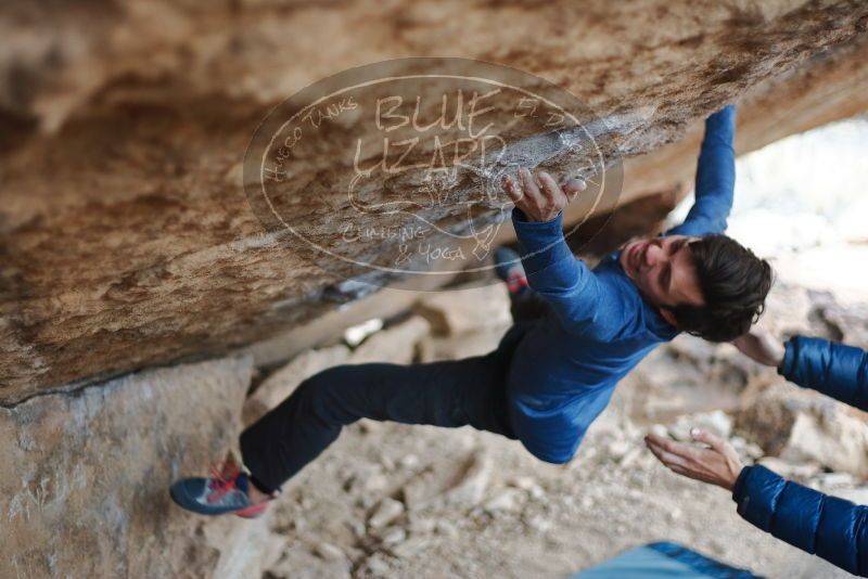 Bouldering in Hueco Tanks on 02/21/2020 with Blue Lizard Climbing and Yoga

Filename: SRM_20200221_1203110.jpg
Aperture: f/2.0
Shutter Speed: 1/500
Body: Canon EOS-1D Mark II
Lens: Canon EF 50mm f/1.8 II