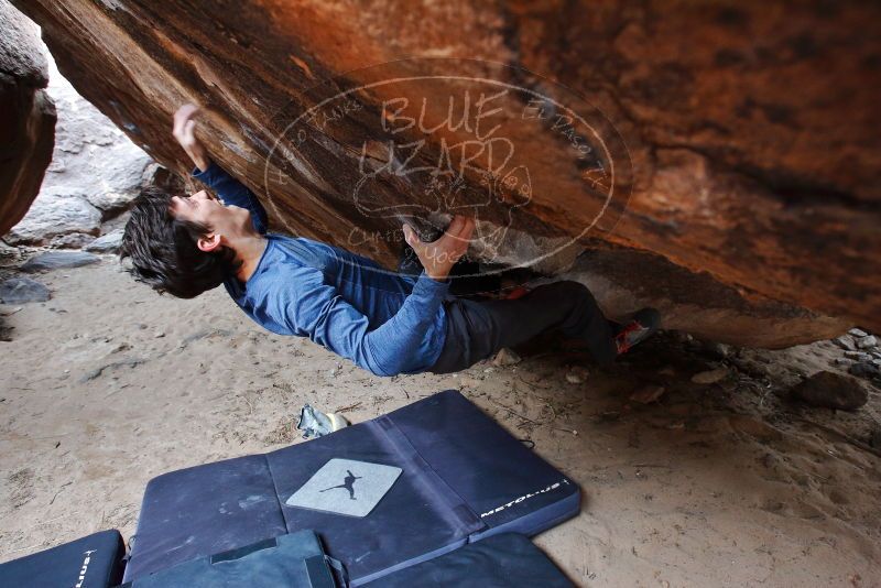 Bouldering in Hueco Tanks on 02/21/2020 with Blue Lizard Climbing and Yoga

Filename: SRM_20200221_1510500.jpg
Aperture: f/5.6
Shutter Speed: 1/250
Body: Canon EOS-1D Mark II
Lens: Canon EF 16-35mm f/2.8 L