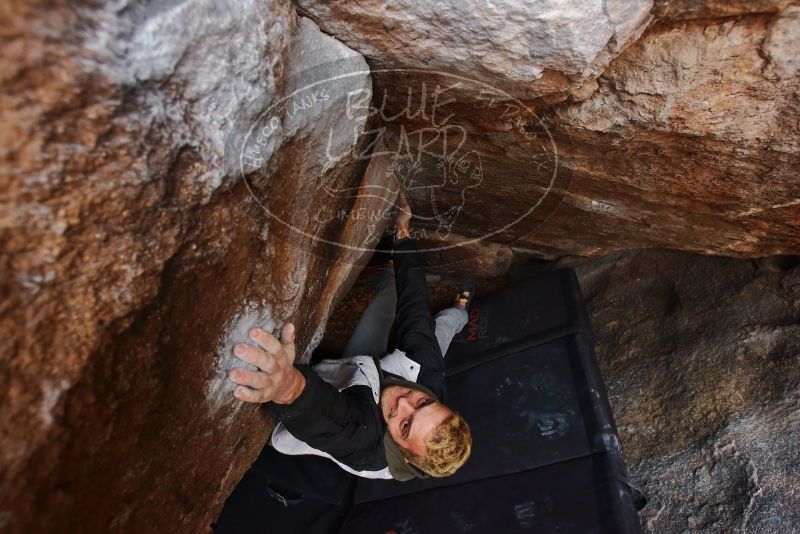 Bouldering in Hueco Tanks on 02/21/2020 with Blue Lizard Climbing and Yoga

Filename: SRM_20200221_1608420.jpg
Aperture: f/5.0
Shutter Speed: 1/250
Body: Canon EOS-1D Mark II
Lens: Canon EF 16-35mm f/2.8 L