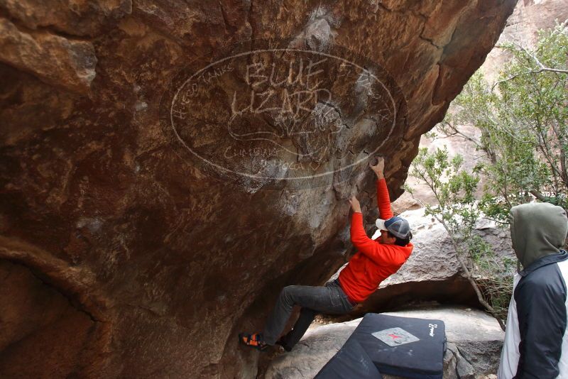 Bouldering in Hueco Tanks on 02/21/2020 with Blue Lizard Climbing and Yoga

Filename: SRM_20200221_1644240.jpg
Aperture: f/3.5
Shutter Speed: 1/250
Body: Canon EOS-1D Mark II
Lens: Canon EF 16-35mm f/2.8 L