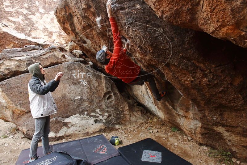 Bouldering in Hueco Tanks on 02/21/2020 with Blue Lizard Climbing and Yoga

Filename: SRM_20200221_1653490.jpg
Aperture: f/4.5
Shutter Speed: 1/250
Body: Canon EOS-1D Mark II
Lens: Canon EF 16-35mm f/2.8 L