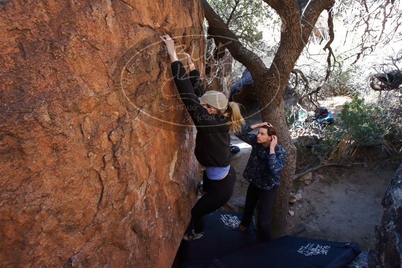 Bouldering in Hueco Tanks on 02/25/2020 with Blue Lizard Climbing and Yoga

Filename: SRM_20200225_1119050.jpg
Aperture: f/6.3
Shutter Speed: 1/250
Body: Canon EOS-1D Mark II
Lens: Canon EF 16-35mm f/2.8 L
