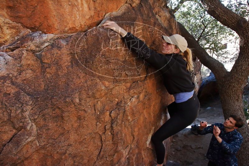 Bouldering in Hueco Tanks on 02/25/2020 with Blue Lizard Climbing and Yoga

Filename: SRM_20200225_1119140.jpg
Aperture: f/6.3
Shutter Speed: 1/250
Body: Canon EOS-1D Mark II
Lens: Canon EF 16-35mm f/2.8 L