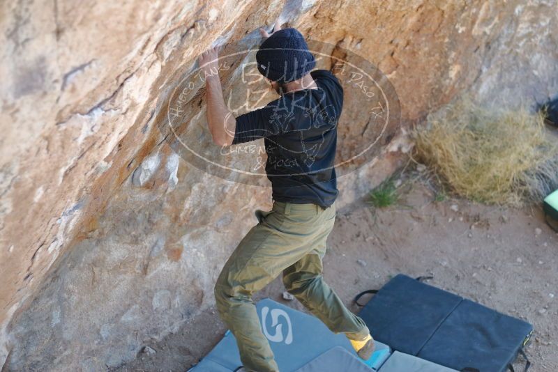Bouldering in Hueco Tanks on 02/25/2020 with Blue Lizard Climbing and Yoga

Filename: SRM_20200225_1214100.jpg
Aperture: f/2.5
Shutter Speed: 1/320
Body: Canon EOS-1D Mark II
Lens: Canon EF 50mm f/1.8 II