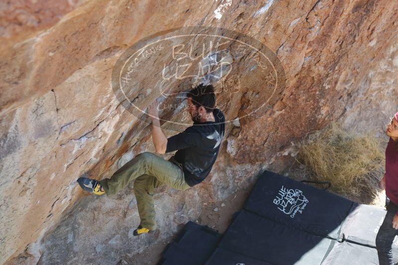 Bouldering in Hueco Tanks on 02/25/2020 with Blue Lizard Climbing and Yoga

Filename: SRM_20200225_1258520.jpg
Aperture: f/4.0
Shutter Speed: 1/320
Body: Canon EOS-1D Mark II
Lens: Canon EF 50mm f/1.8 II