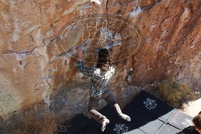 Bouldering in Hueco Tanks on 02/25/2020 with Blue Lizard Climbing and Yoga

Filename: SRM_20200225_1304160.jpg
Aperture: f/5.6
Shutter Speed: 1/400
Body: Canon EOS-1D Mark II
Lens: Canon EF 16-35mm f/2.8 L