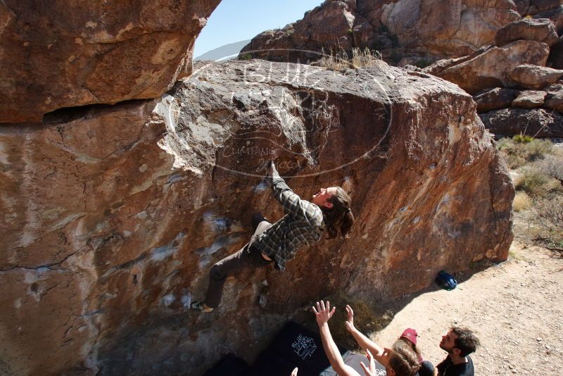 Bouldering in Hueco Tanks on 02/25/2020 with Blue Lizard Climbing and Yoga

Filename: SRM_20200225_1304320.jpg
Aperture: f/7.1
Shutter Speed: 1/400
Body: Canon EOS-1D Mark II
Lens: Canon EF 16-35mm f/2.8 L