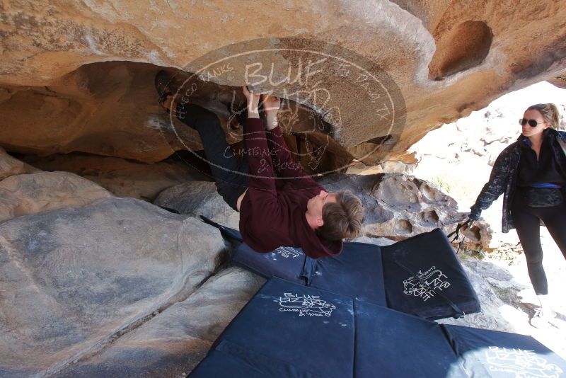 Bouldering in Hueco Tanks on 02/25/2020 with Blue Lizard Climbing and Yoga

Filename: SRM_20200225_1519140.jpg
Aperture: f/5.6
Shutter Speed: 1/250
Body: Canon EOS-1D Mark II
Lens: Canon EF 16-35mm f/2.8 L