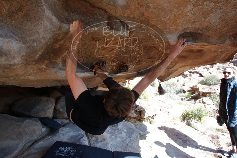Bouldering in Hueco Tanks on 02/25/2020 with Blue Lizard Climbing and Yoga

Filename: SRM_20200225_1523510.jpg
Aperture: f/9.0
Shutter Speed: 1/250
Body: Canon EOS-1D Mark II
Lens: Canon EF 16-35mm f/2.8 L