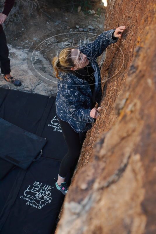 Bouldering in Hueco Tanks on 02/25/2020 with Blue Lizard Climbing and Yoga

Filename: SRM_20200225_1719000.jpg
Aperture: f/5.0
Shutter Speed: 1/250
Body: Canon EOS-1D Mark II
Lens: Canon EF 50mm f/1.8 II