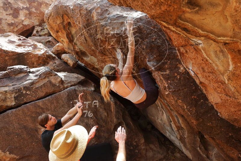Bouldering in Hueco Tanks on 02/28/2020 with Blue Lizard Climbing and Yoga

Filename: SRM_20200228_1221050.jpg
Aperture: f/8.0
Shutter Speed: 1/250
Body: Canon EOS-1D Mark II
Lens: Canon EF 16-35mm f/2.8 L