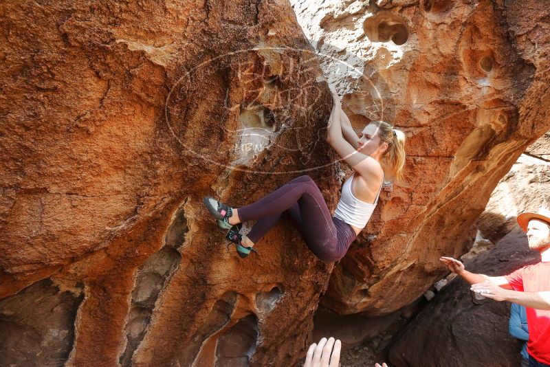 Bouldering in Hueco Tanks on 02/28/2020 with Blue Lizard Climbing and Yoga

Filename: SRM_20200228_1231050.jpg
Aperture: f/6.3
Shutter Speed: 1/250
Body: Canon EOS-1D Mark II
Lens: Canon EF 16-35mm f/2.8 L