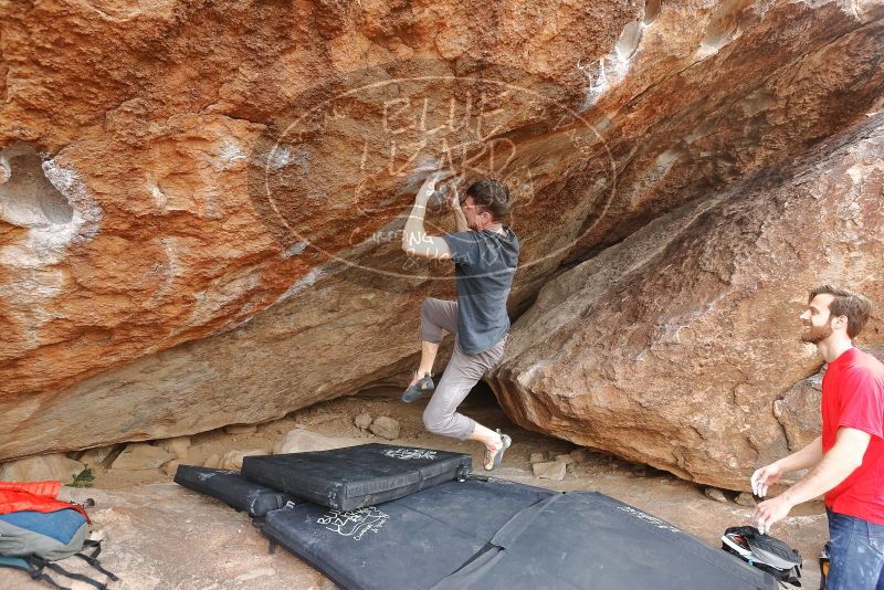 Bouldering in Hueco Tanks on 02/28/2020 with Blue Lizard Climbing and Yoga

Filename: SRM_20200228_1434310.jpg
Aperture: f/5.0
Shutter Speed: 1/250
Body: Canon EOS-1D Mark II
Lens: Canon EF 16-35mm f/2.8 L